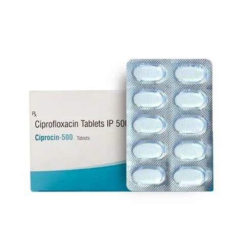 Ciprocin 500mg Ciprofloxacin IP Tablets Packaging Size 1x10 At Rs 450