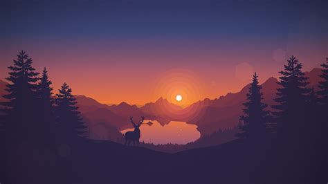 Forest Sunset Wallpapers On Wallpaperdog