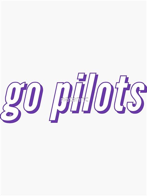 University Of Portland Go Pilots Sticker By Natannc Redbubble