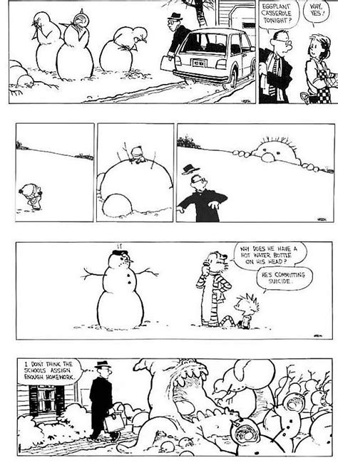 Calvin And Hobbes Snowmen Calvin Und Hobbes Calvin And Hobbes Quotes