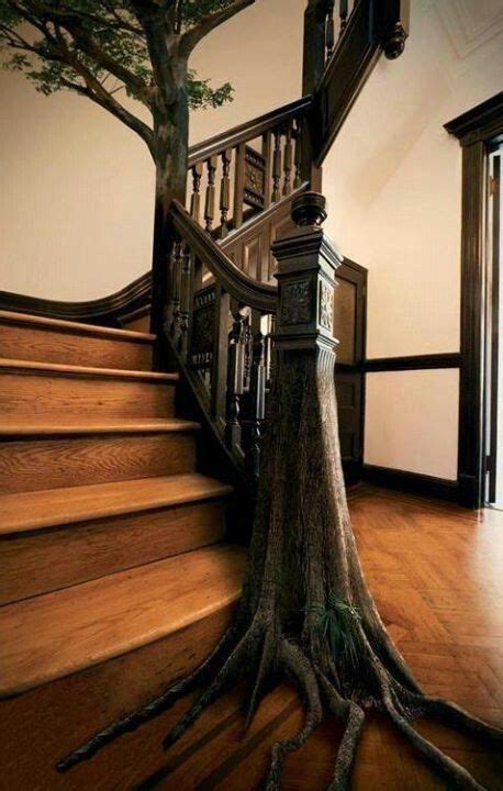 Tree Trunk Staircase Escalier Art Stairway To Heaven Stair Railing