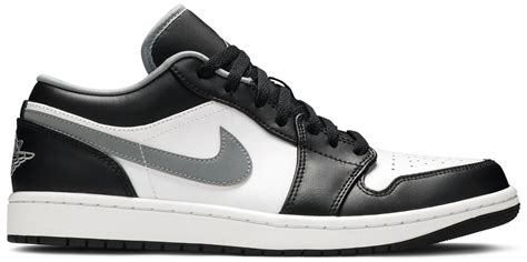 Air Jordan 1 Low Black White Particle Grey — Sneakersjoint