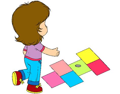 / dibujo para imprimir y colorear de una niña jugando a la rayuela! Dibujo de la ralluela pintado por Laka en Dibujos.net el ...