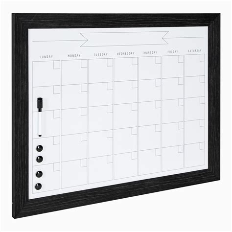 Designovation Beatrice Framed Magnetic Dry Erase Monthly Calendar 23