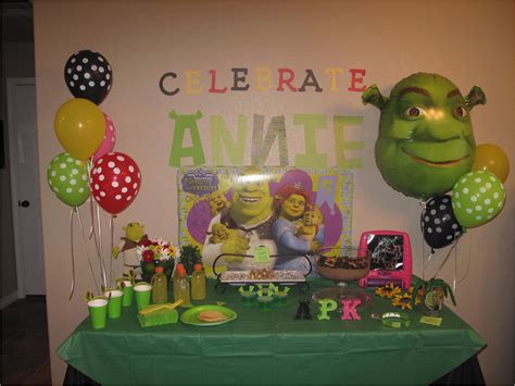 Shrek Birthday Decorations Snowflakes And Starfish Mini Shrek Party