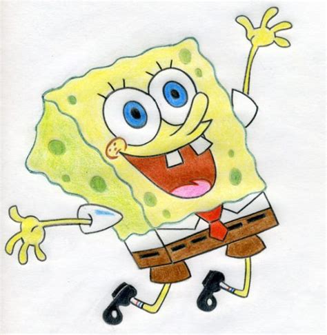 How To Draw Spongebob Step By Step Funny Sketch And Picture