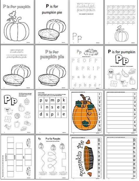 P Is For Pumpkin Prek Kindergarten Activity Pages Flickr