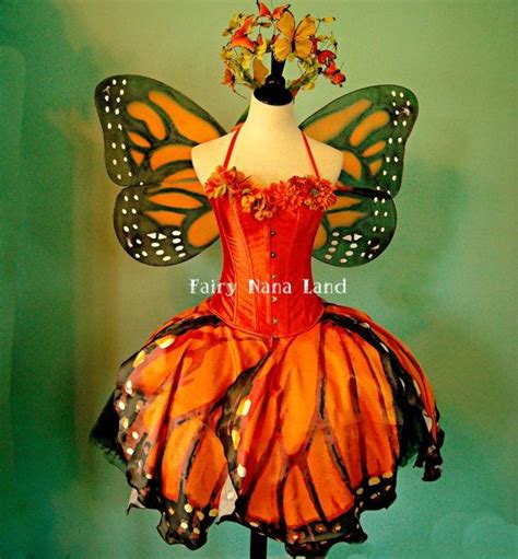 Monarch Butterfly Costume Cosplay Faerie Costume Butterfly Costume