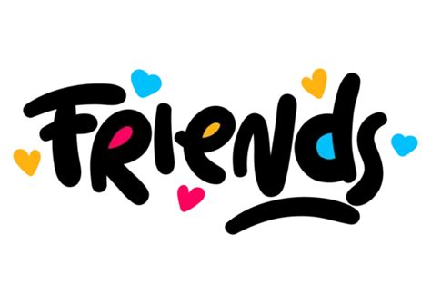 Friend Text Vector Friend Text Friends Png And Vector With