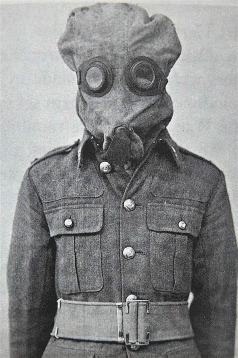 Ww1 Gas Masks British Ph Helmet 191516 War Photography Gas Mask Wwi