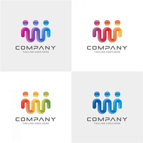 Premium Vector Modern Human Connect Logo Design
