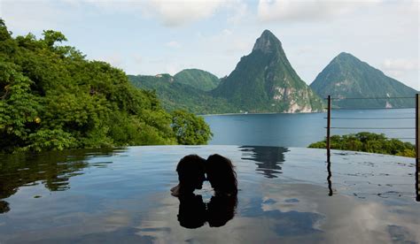 Total Romance Package Jade Mountain St Lucia St Lucia S Most Romantic Luxury Resort