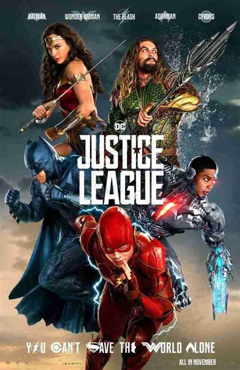 Turn On The Bright New Justice League Poster Movies In Focus