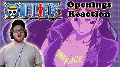 One Piece Openings Reaction ワンピース Youtube