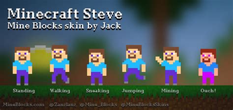 Mine Blocks Minecraft Steve Skin By Jack