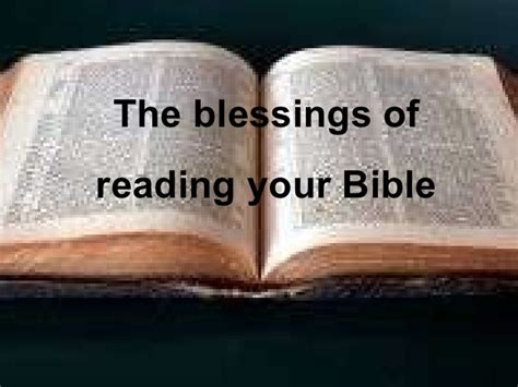 Blessings Of Reading Gods Word