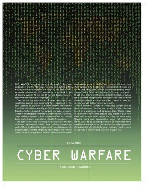 Pdf Cyber Warfare