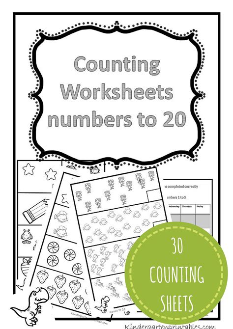 Free Printable Counting Worksheets 1 20 Printable Worksheets