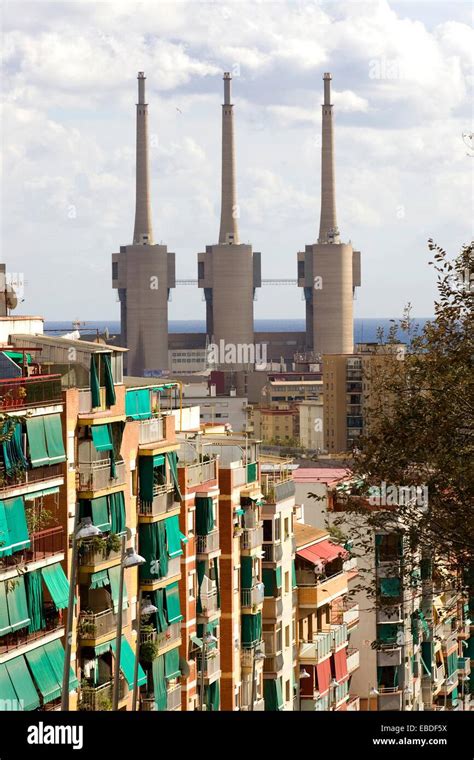 Thermal Power Station Sant Adria De Besos Barcelona Province Catalonia Spain Stock Photo Alamy