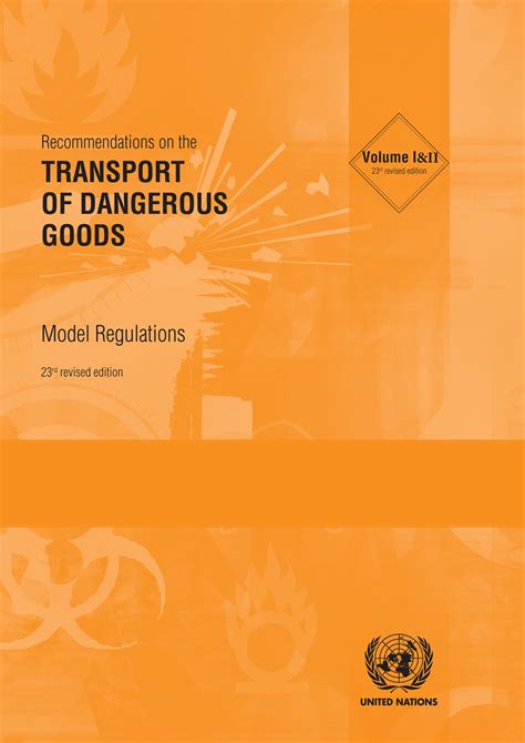 Recommendations On The Transport Of Dangerous Goods Model Regulations