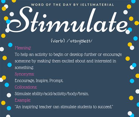 Stimulate Word Of The Day For Ielts Speaking And Writing