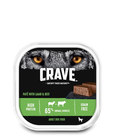 Full of high quality protein and gently steam cooked with gut friendly slippery elm to keep their tummies happy. Lamb & Beef Pâté | Wet Dog Food | CRAVE™ Pet Food UK