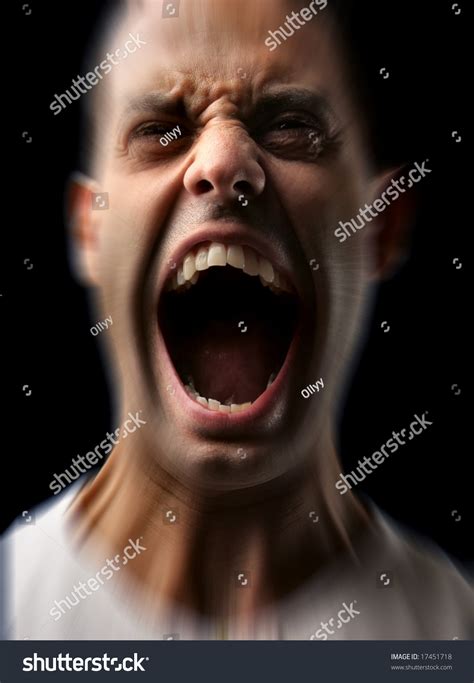 Angry Man Screaming Stock Photo 17451718 Shutterstock