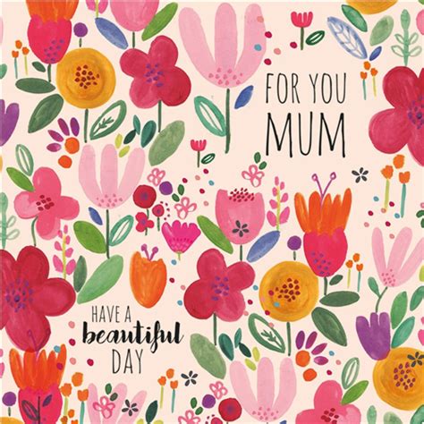 Mothers Day Card Flowers