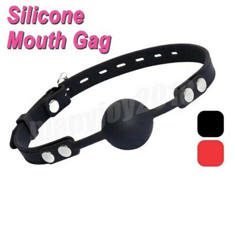 sm ball gag open mouth lips bondage cosplay for couples restraint drooling slave ebay