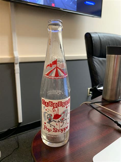Vintage Acl Carousel Pop Shoppe Bottle 12oz Esale
