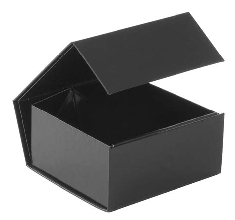 Magnetic Folding Boxes Black 4 18 W X 4 L X 2 H