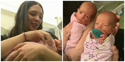 woman gives birth to rare twins without knowing she s pregnant fox 2
