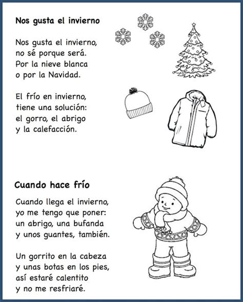 Spanish Poems About Winter Spanish Playground