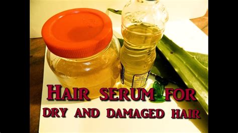 How To Make Hair Serum For Dry And Damaged Hair Aloe Vera