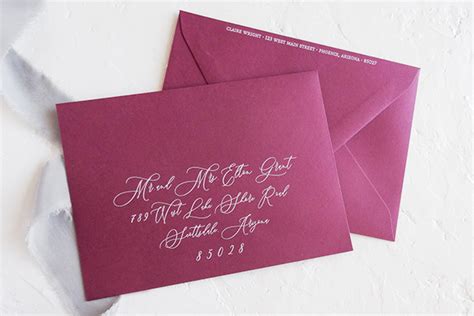 Addressing Wedding Invitations - Lauren Yvonne Design