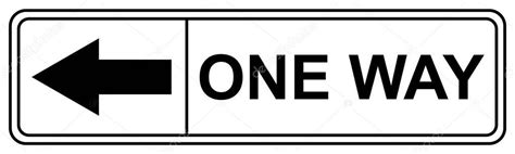 One Way Signs Vector Art Stock Images Depositphotos