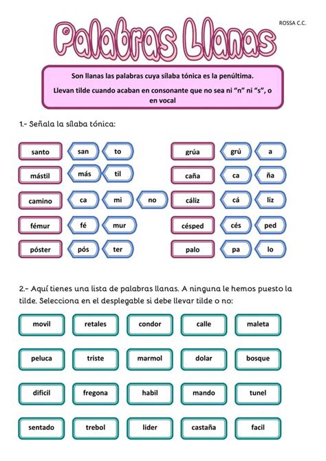 Ejercicio Online De Acentuación Para Tercero De Primaria Puedes Hacer