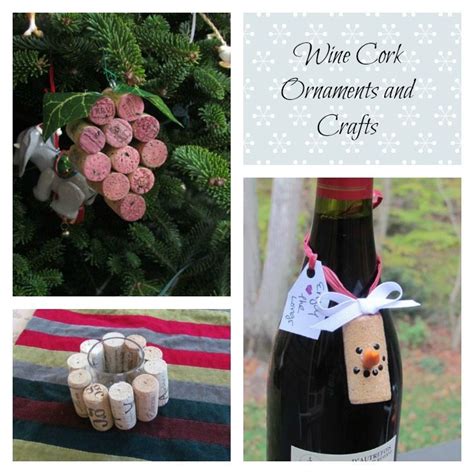 Holiday Wine Cork Crafts And Ornaments