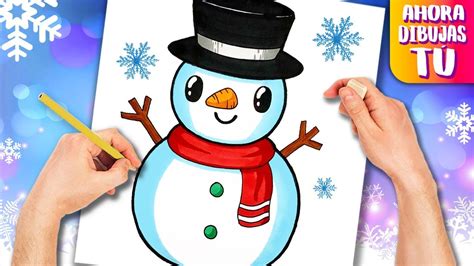 Como Dibujar Un MuÑeco De Nieve Dibujos De Navidad Kawaii Youtube