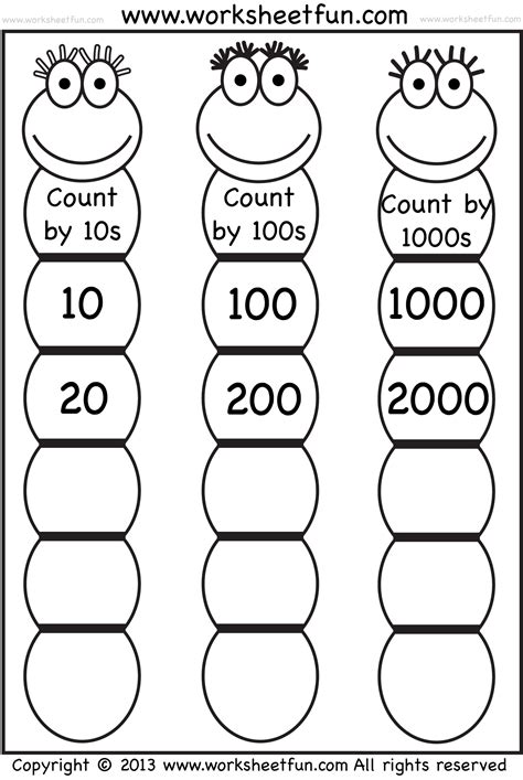 Math Worksheets Skip Counting Cuteconservative