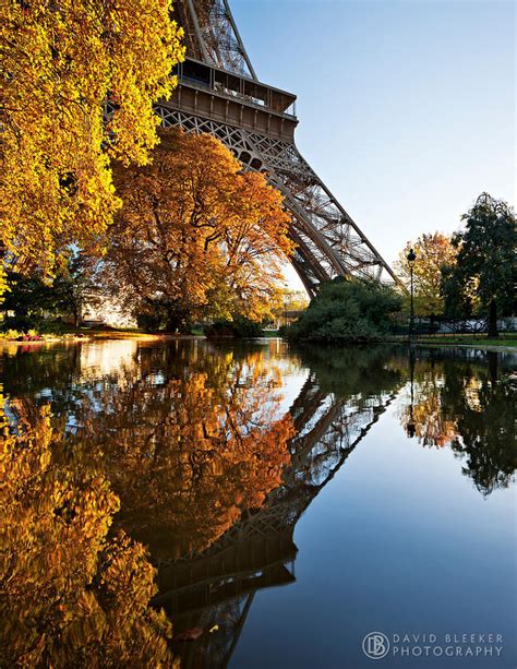 Autumn Reflection At The Eiffel Tower © David Bleeker Photography