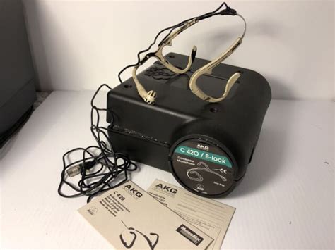 Akg C 420 B Lock Micromic Headset With Case Ebay