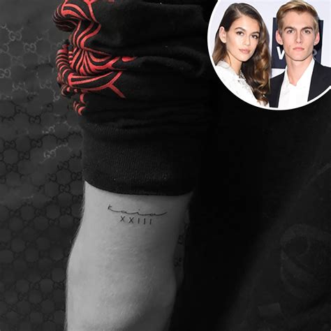 Presley Gerber Gets Tattoo Of Sister Kaia Gerbers Name