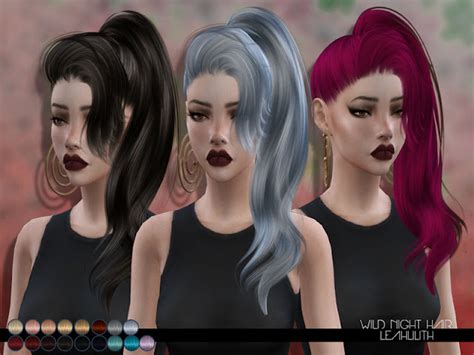 Sims 4 Ccs The Best Leahlillith Night Vision Hair All In One Photos