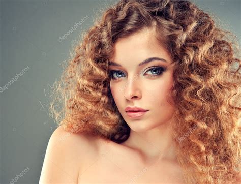 Model With Curly Hair — Stock Photo © Edwardderule 42322981