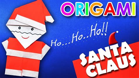 Origami Santa Claus Paper Craft Youtube