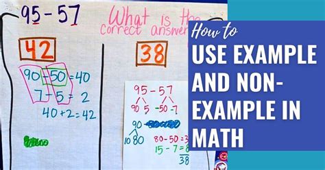 How To Use Example And Non Example In Math With Two Digit Subtraction