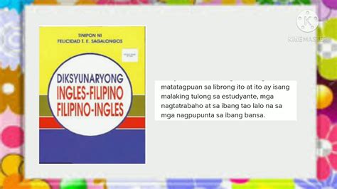 Gamit Ng Diksyunaryo Filipino Ikaapat Na Linggo 167 Youtube