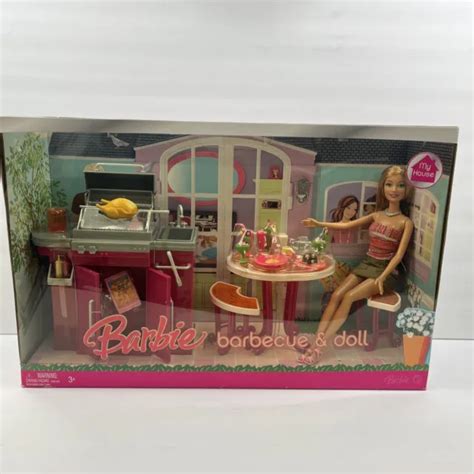 2007 Vintage Barbie My House Summer Barbecue And Doll Set New In Box Mattel 14999 Picclick