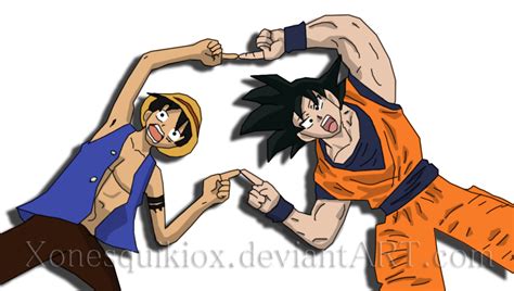 Goku And Luffy Dragon Ball Z Fan Art 35961806 Fanpop